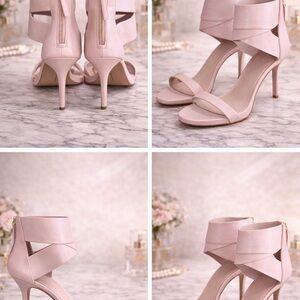 Elegant Pink Strappy Heels